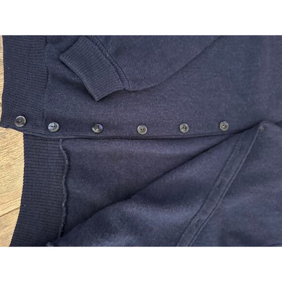 Vintage Arnold Palmer Robert Bruce Men's Blue Cardigan Sweater Size Large Tall - Picture 6 of 7